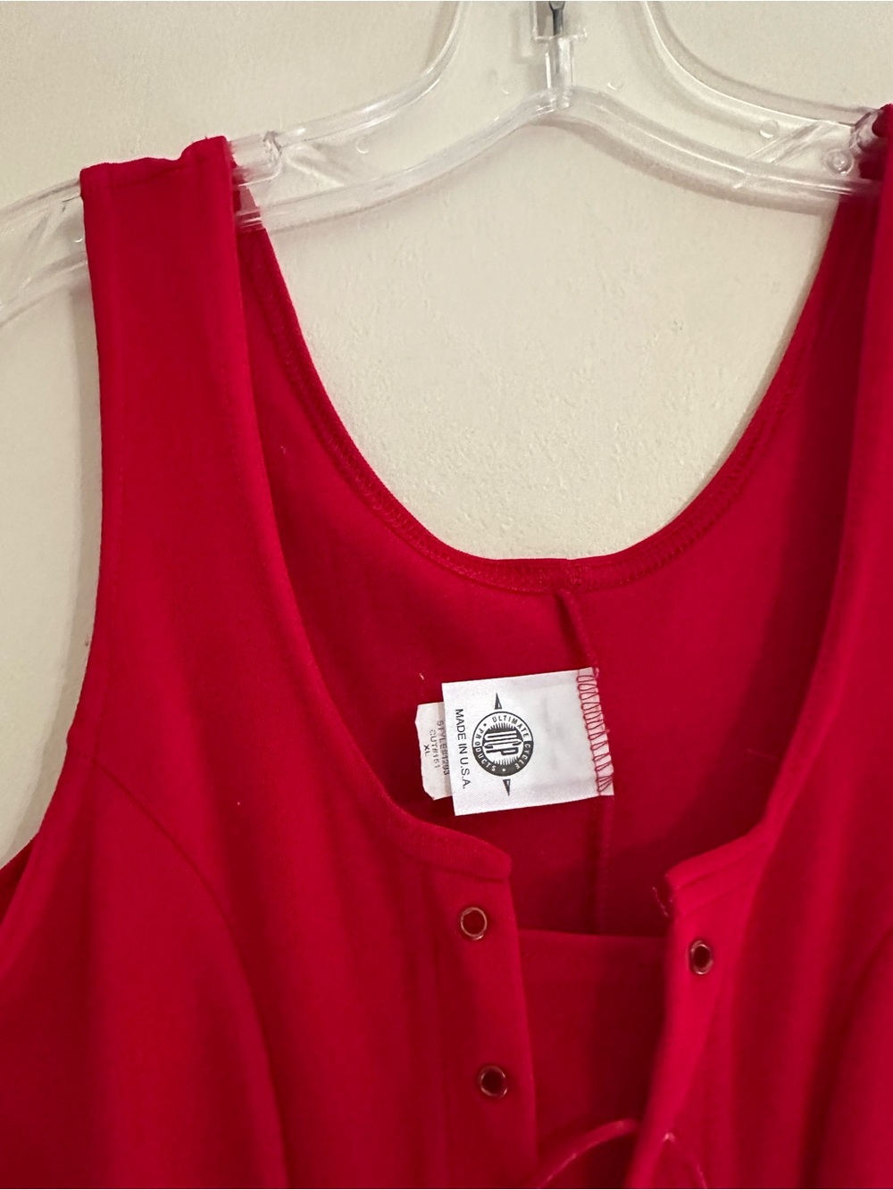 Red Lace-Up Tank Corset Top - Picture 3 of 4